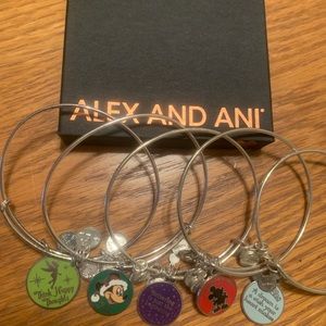 Alex and Ani Disney 5 bracelet bundle